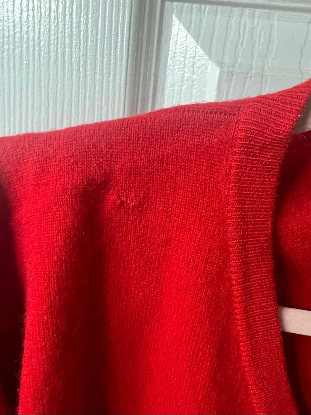 Club Room Estate Cashmere 100% Cashmere Red V-Neck Sweater L